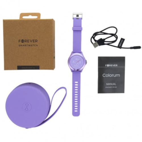 Smart Watch FOREVER Colorum CW-300 - Violet (GSM169754) Smart Watch FOREVER Colorum CW-300 - Violet (GSM169754)